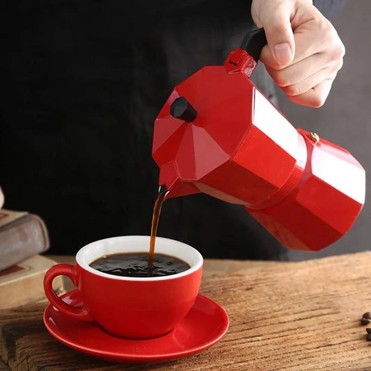Aluminum Moka Coffee Maker for Perfect Brews - Stovetop Espresso Pot