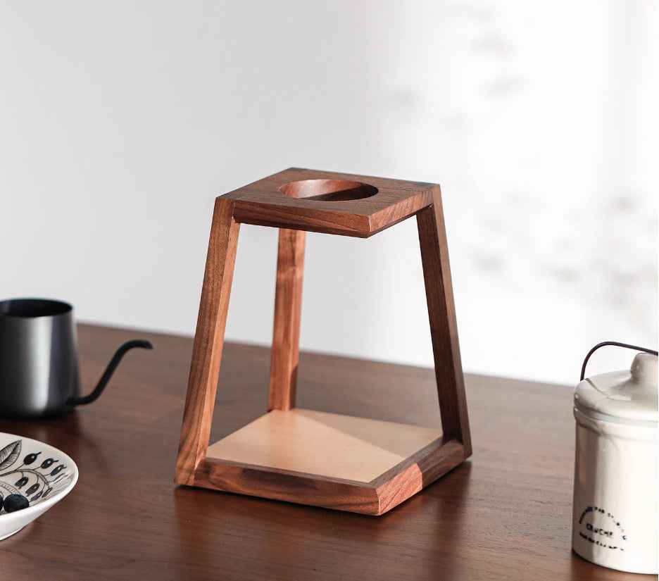 Outdoor Camping Household Solid Wood Pour-over Coffee Bracket