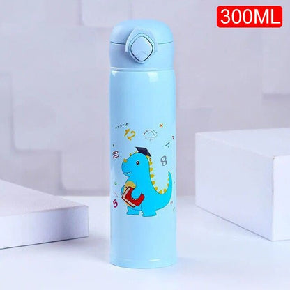 Stainless Steel Vacuum Flask for Kids and Adults - Cartoon Design