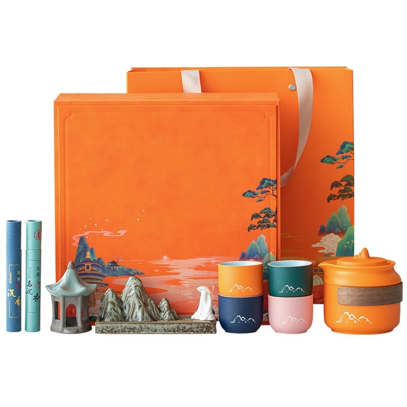 Tea Set Yuanshan Xiangdao - A Pot Of Four Cups Home Gift Box