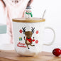 Santa Claus Christmas Tree Ceramic Coffee Cup