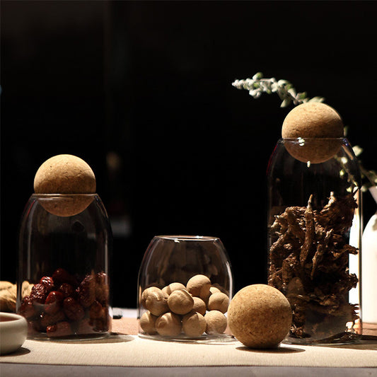 Kitchen Glass Storage Jar - Transparent Food Storage Tank for Freshness and Organization