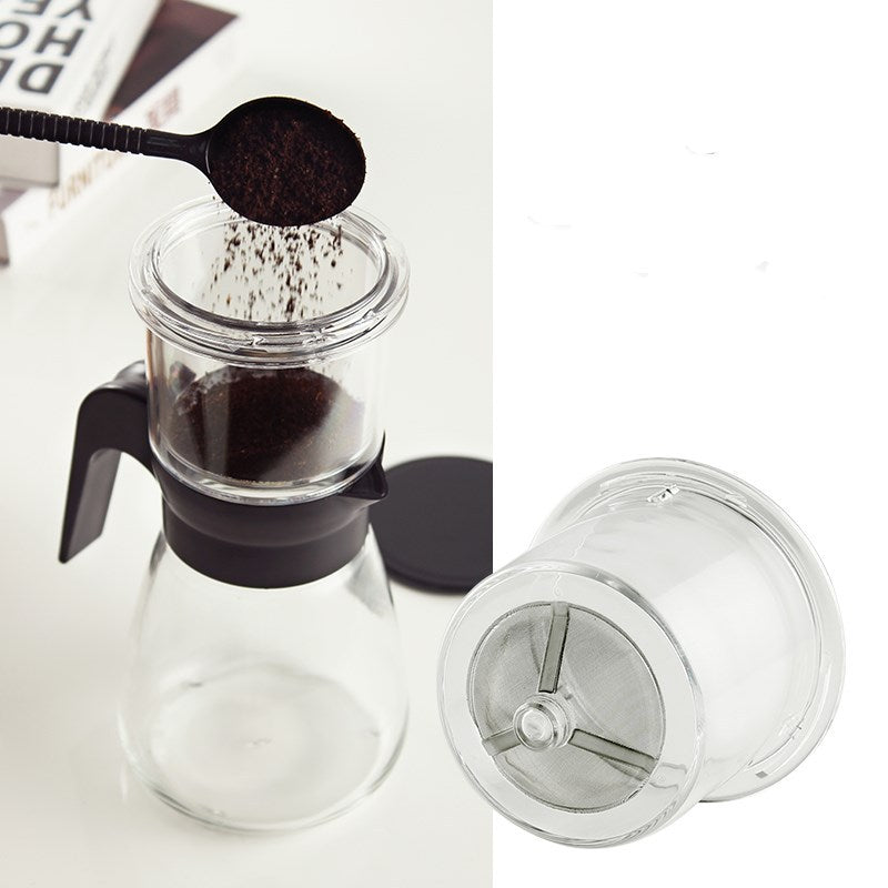Coffee Hand Pot Drip Device with Built-In Stainless Steel Filter