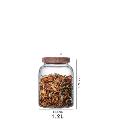 Large Glass Coffee Storage Jar with Lid – Ideal Transparent Storage Solution