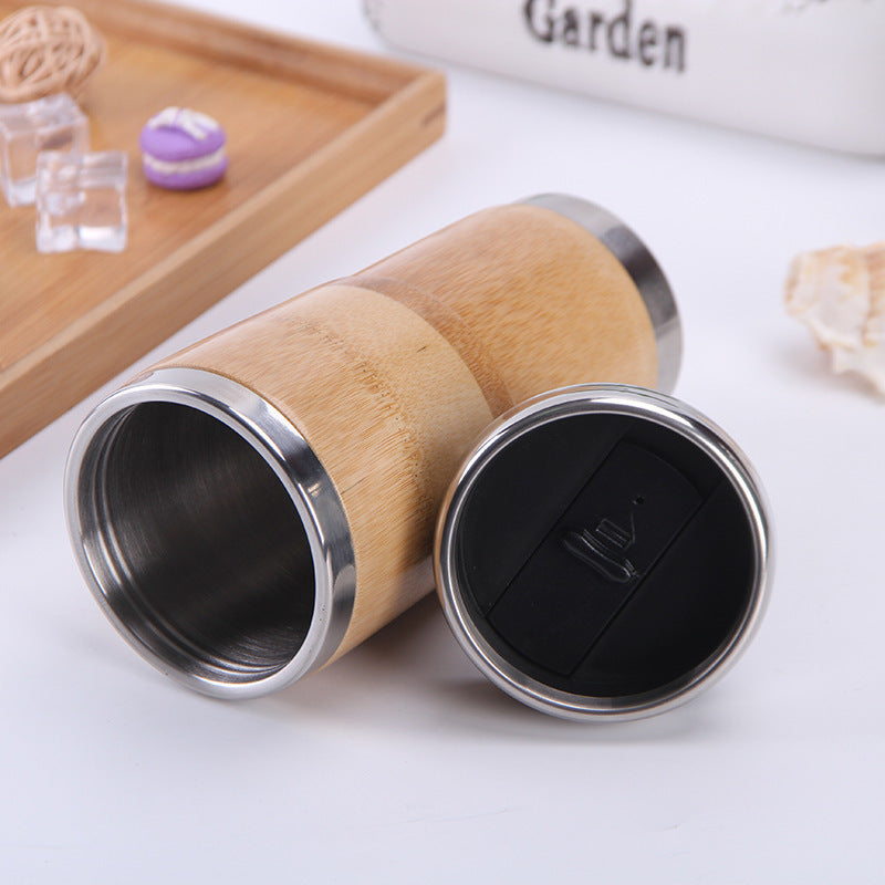 Natural Bamboo Vacuum Flask - Eco-Friendly Insulated Water Bottle