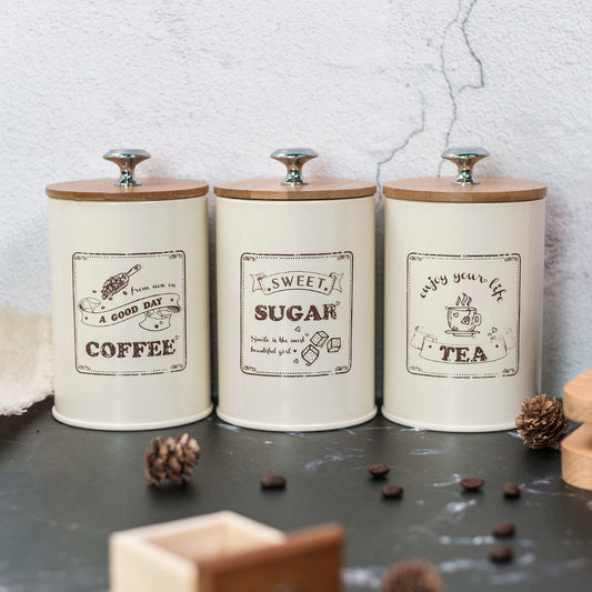 Moisture-Proof Bamboo Storage Jar for Coffee