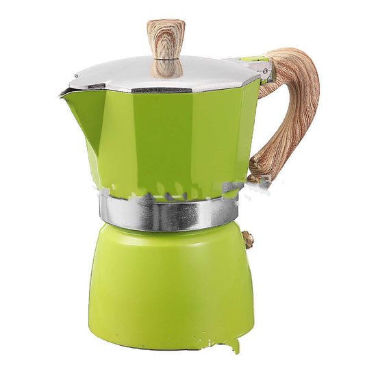 Concentrated Aluminum Moka Pot for Authentic Italian Coffee Brewing