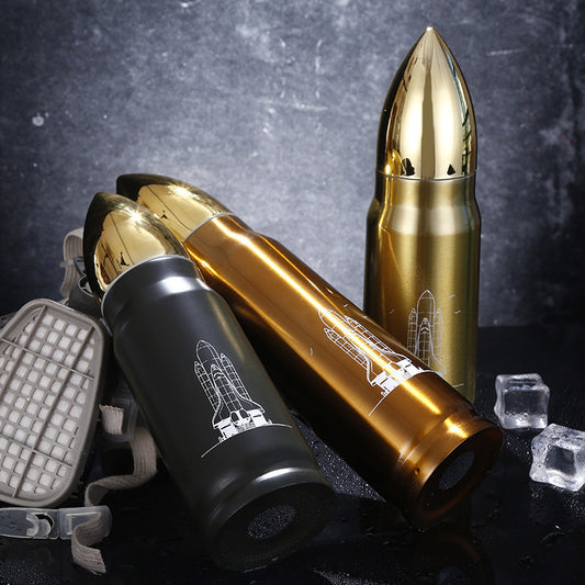 Bullet Vacuum Flask - Insulated Stainless Steel Hot and Cold Beverage Container