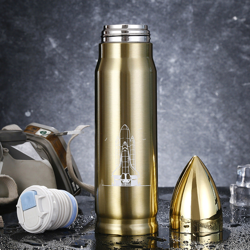 Bullet Vacuum Flask - Insulated Stainless Steel Hot and Cold Beverage Container