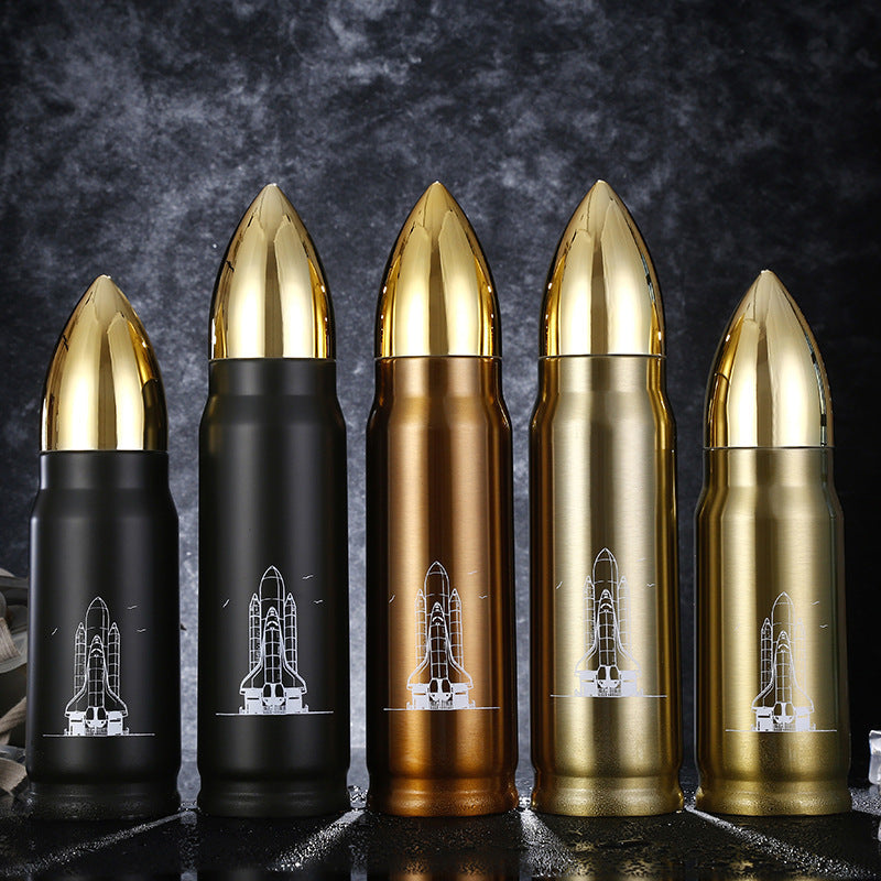 Bullet Vacuum Flask - Insulated Stainless Steel Hot and Cold Beverage Container