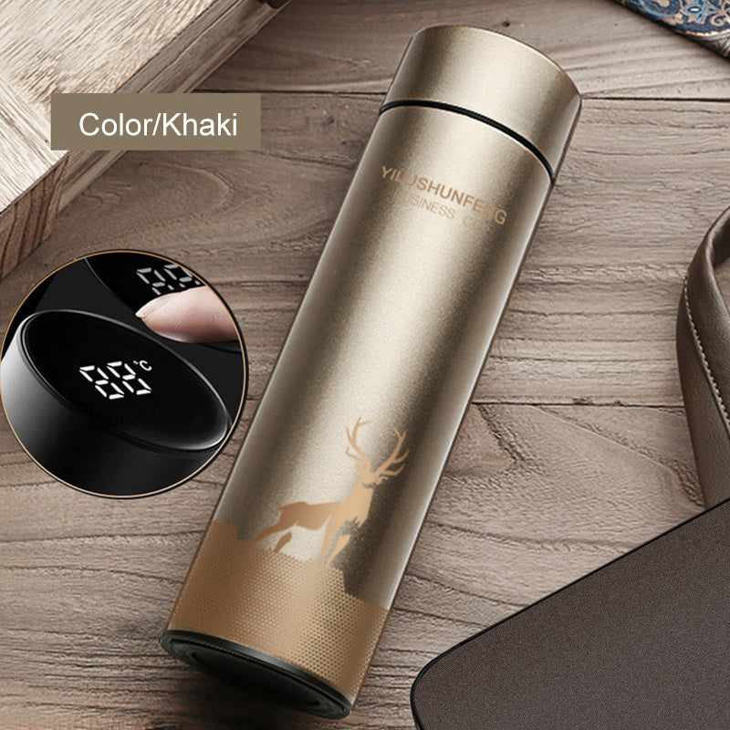 Stainless Steel Vacuum Flask with Frosted Finish - Perfect Gift Option