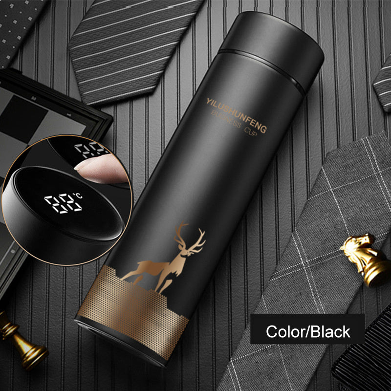 Stainless Steel Vacuum Flask with Frosted Finish - Perfect Gift Option