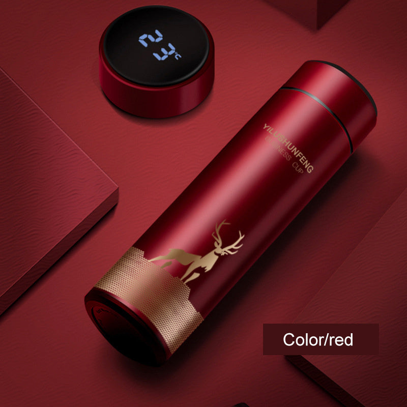 Stainless Steel Vacuum Flask with Frosted Finish - Perfect Gift Option