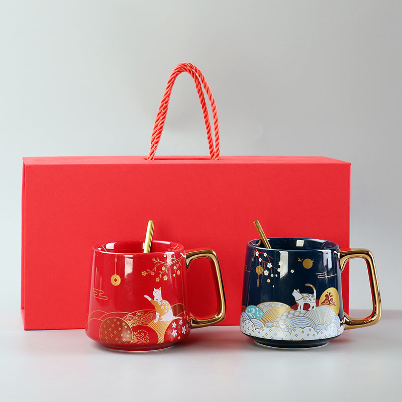 Fortune Cat Mug - Perfect Ceramic Tea Cup for Cat Lovers