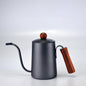 Artisan Pour-Over Kettle with Wooden Handle - 650ml Capacity for Perfect Brewing