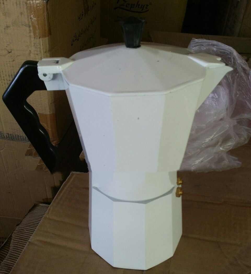 Pin Classic Aluminum Moka Pot - Italian Handmade Coffee Maker for 3-6 Cups