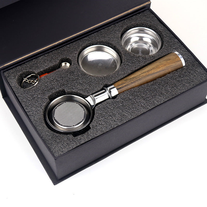 Red Rosewood Portafilter Handle 58MM - Bottomless Design for Perfect Espresso