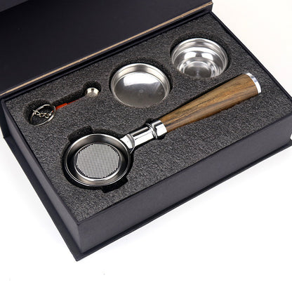 Red Rosewood Portafilter Handle 58MM - Bottomless Design for Perfect Espresso