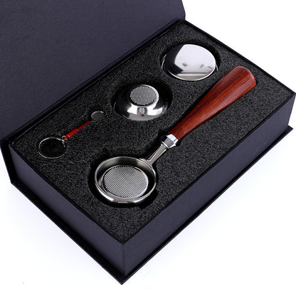 Red Rosewood Portafilter Handle 58MM - Bottomless Design for Perfect Espresso