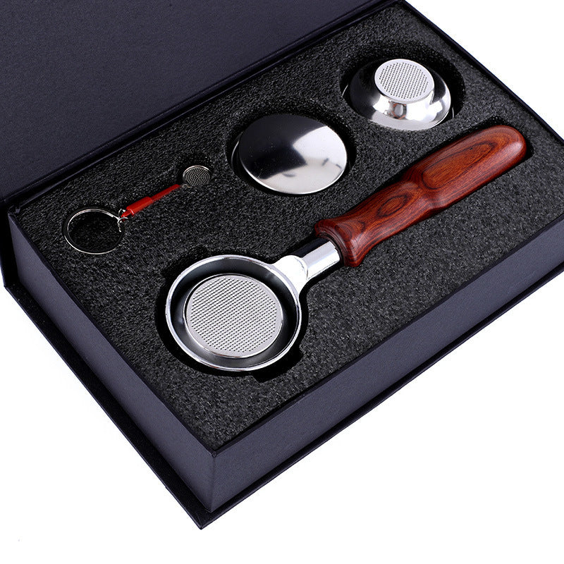 Red Rosewood Portafilter Handle 58MM - Bottomless Design for Perfect Espresso