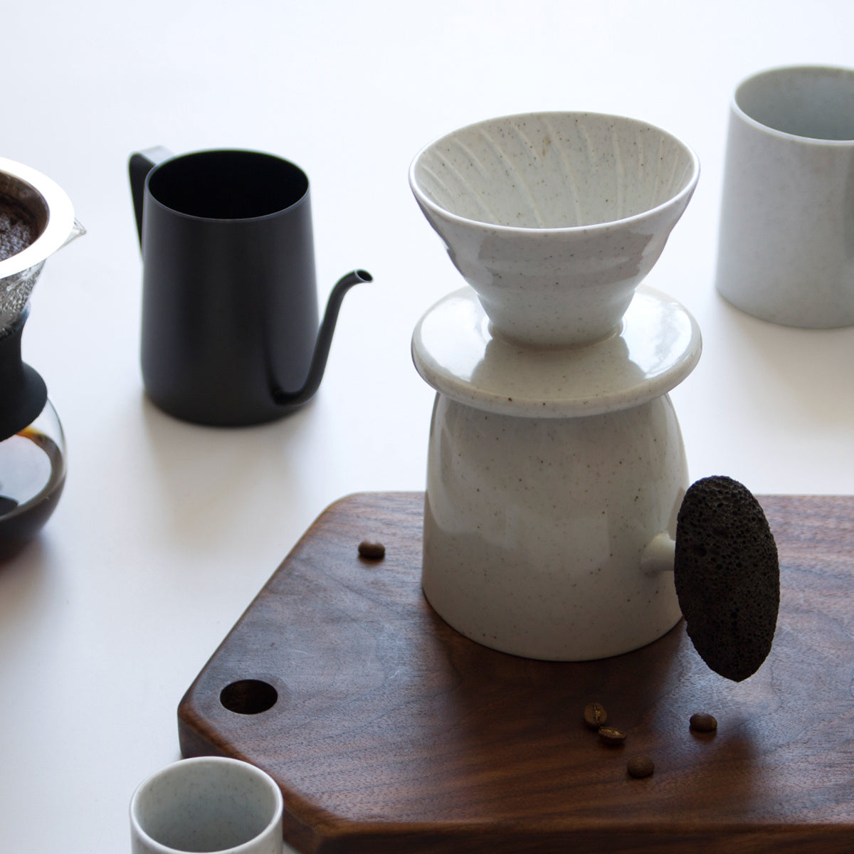 Miyake Handmade Coffee Cup Set - Unique Cappuccino and American Coffee Cups for Coffee Lovers