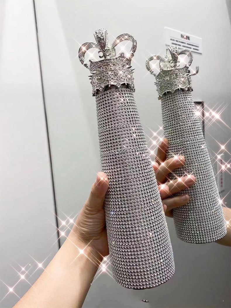 Luxe Crown Vacuum Flask - Stylish High-Value Creative Water Cup