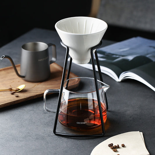 Handmade Coffee Pot Set for Home Brewing - Elegant Household Coffee Appliance