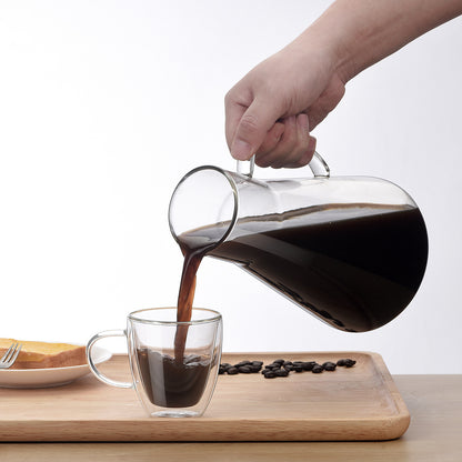 Large Capacity Coffee Pot with Scale for the Perfect Brewing Experience