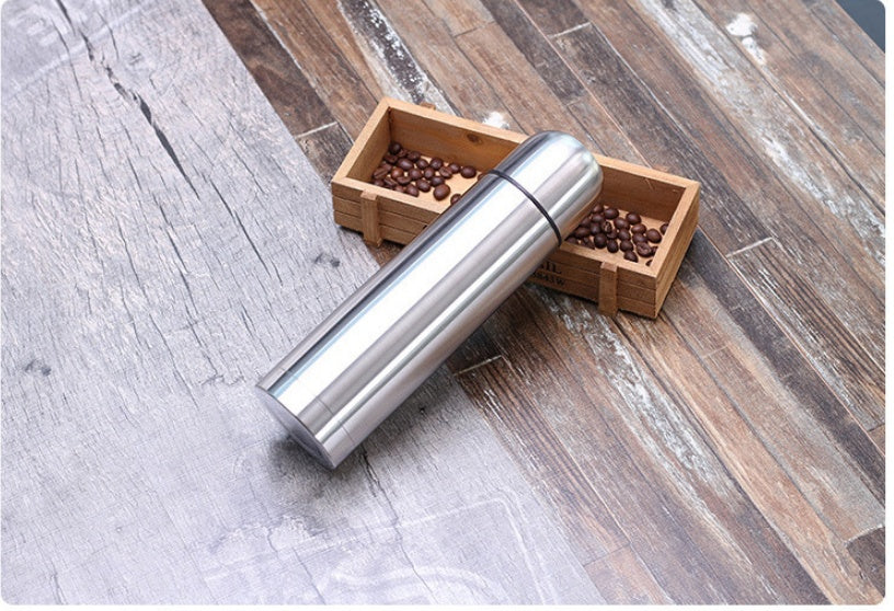 Stainless Steel Vacuum Flask - Insulated Travel Flask for Hot & Cold Beverages