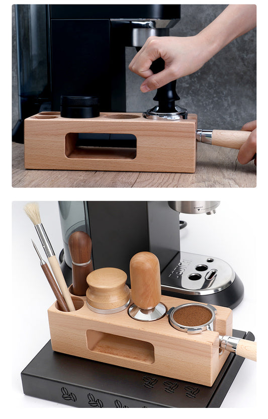 Coffee Tamping Station & Barista Tool Organizer for Perfect Espresso Preparation