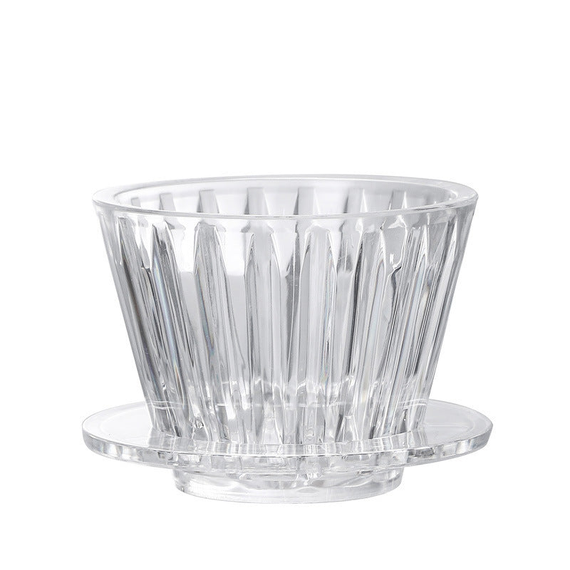 Acrylic Coffee Filter Cup with Reusable Filter Paper