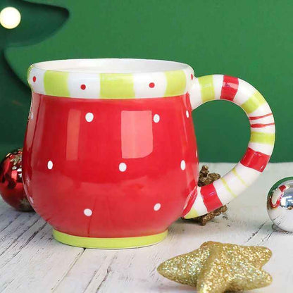 Santa Claus Ceramic Cup Cartoon 3D Hand-painted