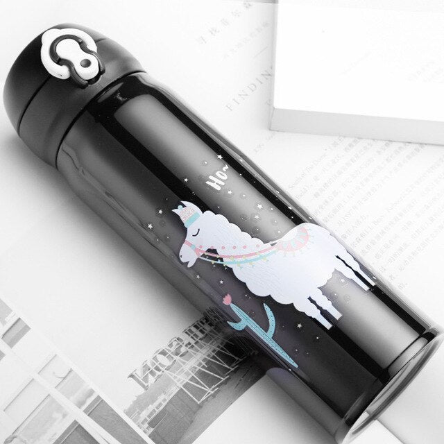 Stainless Steel Vacuum Flask for Kids and Adults - Cartoon Design