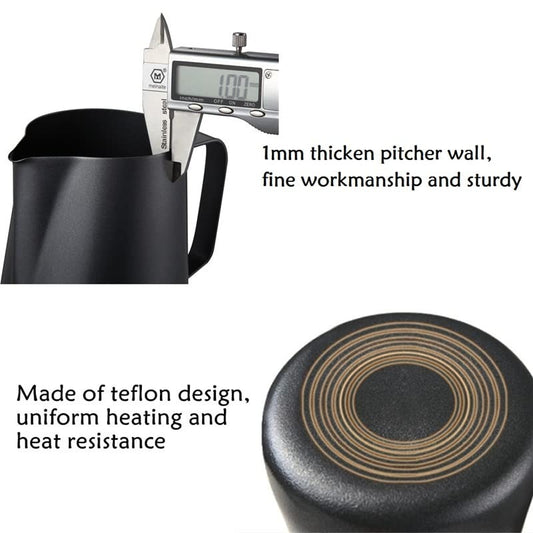 Stainless Steel Milk Frothing Jug 600 ML - Ideal for Coffee Enthusiasts