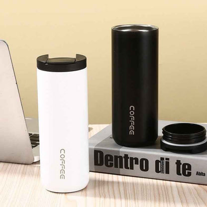 Stainless Steel Coffee Mug - Thermal Design in Gradient & Solid Colors