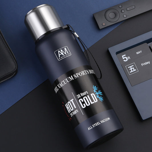 Stainless Steel Portable Vacuum Flask for Hot and Cold Beverages - Outdoor Ready