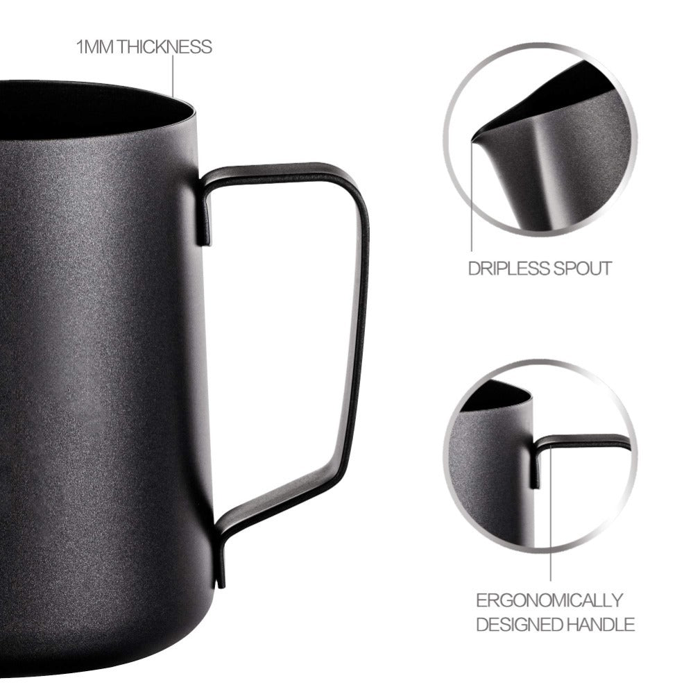 Stainless Steel Milk Frothing Jar 350 ML - Durable and Stylish Milk Steamer