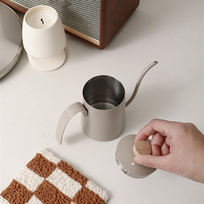 Household Stainless Steel Long Spout Fine Mouth Pour Over