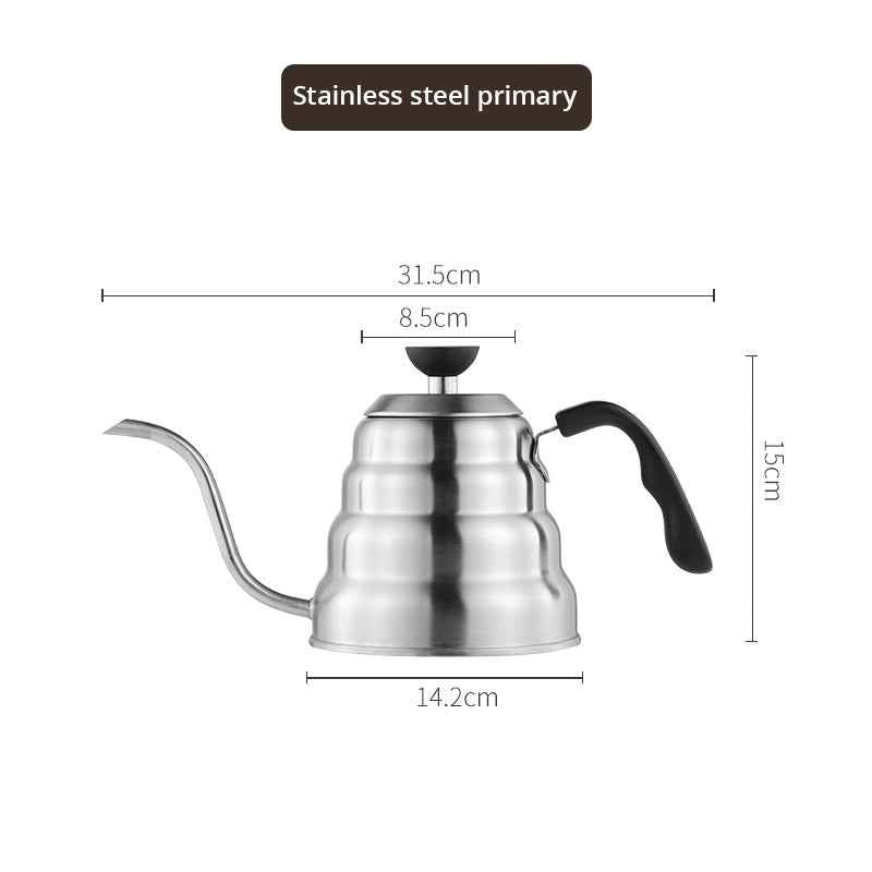 Hanging Ear Coffee Pot - Handmade 304 Stainless Steel with Fine Long Mouth for Hot Water