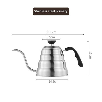 Hanging Ear Coffee Pot - Handmade 304 Stainless Steel with Fine Long Mouth for Hot Water