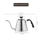 Hanging Ear Coffee Pot - Handmade 304 Stainless Steel with Fine Long Mouth for Hot Water