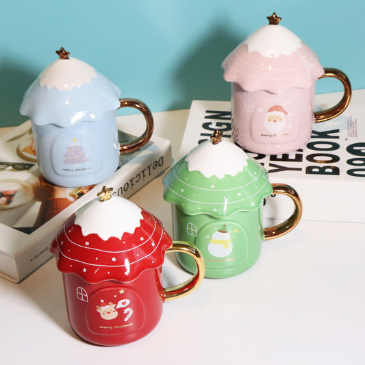 Creative Christmas Tree Mug  Large Capacity
