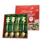 Stainless Steel Tableware Cartoon Gingerbread Man Coffee Spoon Christmas Spoon Gift Box
