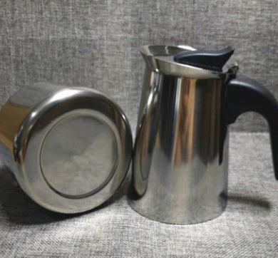 Hair Stainless Steel Moka Pot for Coffee - Induction Cooker Compatible