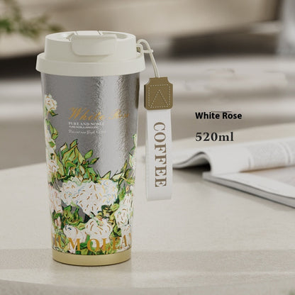 Art Portable Insulated Coffee Mug - Keep Your Drinks Hot or Cold