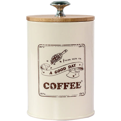 Moisture-Proof Bamboo Storage Jar for Coffee