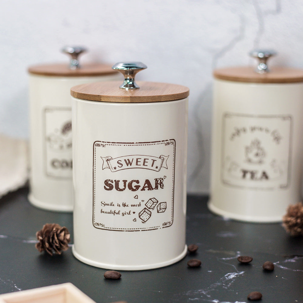 Moisture-Proof Bamboo Storage Jar for Coffee