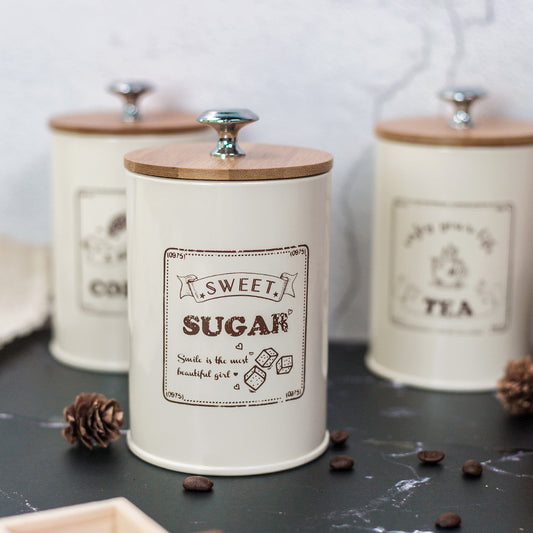Moisture-Proof Bamboo Storage Jar for Coffee