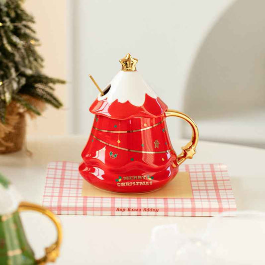 Cute Girl's Heart Mug With Lid Household Cup