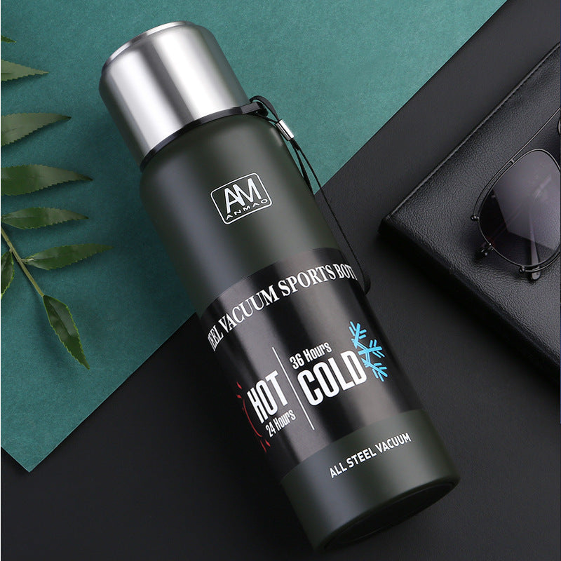 Stainless Steel Portable Vacuum Flask for Hot and Cold Beverages - Outdoor Ready